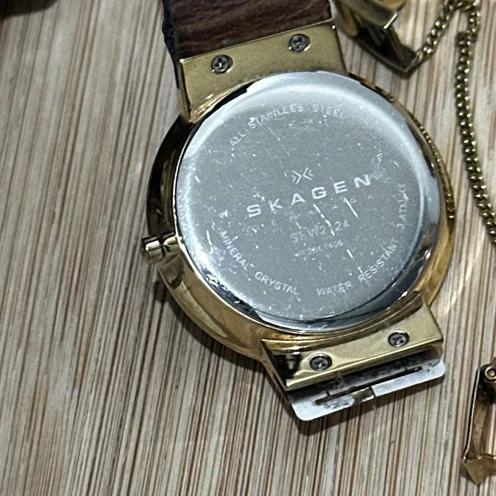 Vintage Lot Of 7 Mixed Watches Repair/Parts: Android/Aragon Skagen Hellos Seiko